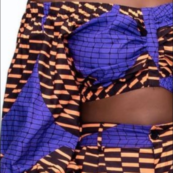 African Print Top - Picture 2 of 2